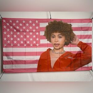 Ice Spice Banner Tapestry (polyester) 5x3Ft. With 4 Grommets